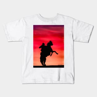 Cowboy Sunset Kids T-Shirt